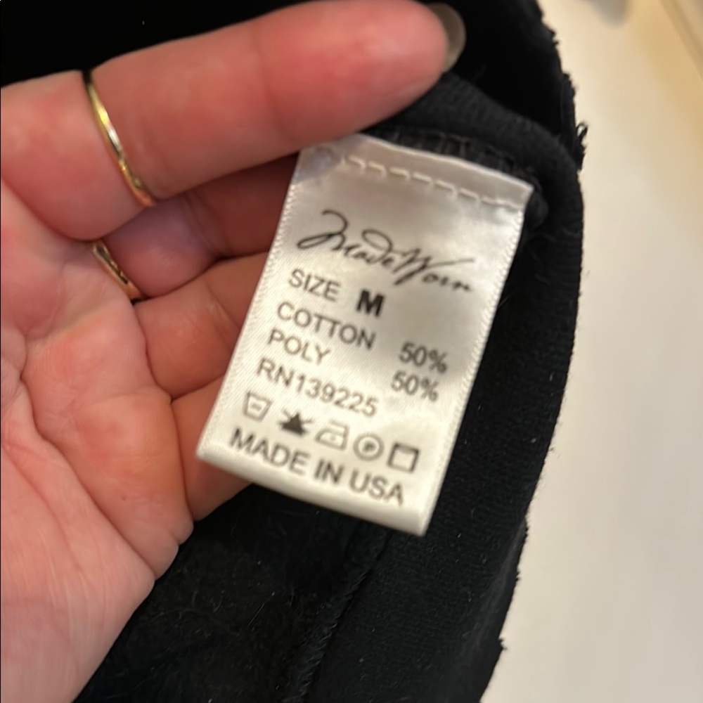 RARE MadeWorn Black Hoodie with Graphic Design Motorhead 🔥 - Picture 3 of 6